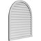 Ekena Millwork Round Top Surface Mount PVC Gable Vent w/ 2"W x 2"P Brickmould Sill Frame, 38"W x 42"H GVPRT38X4203SN - alternate 2